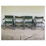 LOT OF 4 FOLD UP OUTDOOR CAMP CHAIRS