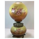 'GONE WITH THE WIND' HAND PAINTED HURRICANE LAMP -