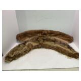 MINK AND RACCOON SHOULDER SHAWLS