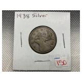 1938 CANADIAN SILVER QUARTER