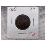 1868 TWO CENT PIECE