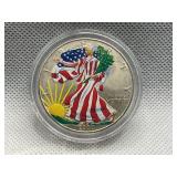2000 COLORIZED US SILVER EAGLE BY THE MORGAN MINT