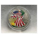 2000 COLORIZED US SILVER EAGLE BY THE MORGAN MINT