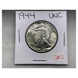 1944 WALKING LIBERTY HALF DOLLAR UNC