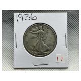 1936 WALKING LIBERTY HALF DOLLAR