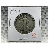 1937 WALKING LIBERTY HALF DOLLAR