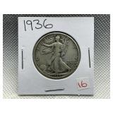 1936 WALKING LIBERTY HALF DOLLAR