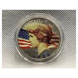 1922 COLORIZED PEACE DOLLAR