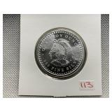 CUAUHTEMOC ONE TROY OUNCE .999 FINE SILVER AZTEC