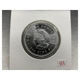 CUAUHTEMOC ONE TROY OUNCE .999 FINE SILVER AZTEC