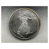 SILVERTOWNE ONE OUNCE .999 FINE SILVER ROUND