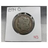 1894 O MORGAN SILVER DOLLAR