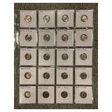 (20) ROOSEVELT DIME PROOFS 1968-1987