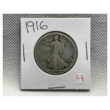 1916 WALKING LIBERTY HALF DOLLAR