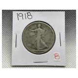 1918 WALKING LIBERTY HALF DOLLAR