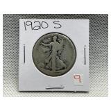 1920 S WALKING LIBERTY HALF DOLLAR