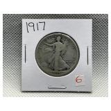 1917 WALKING LIBERTY HALF DOLLAR