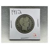 1912 BARBER HALF DOLLAR