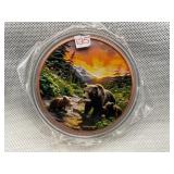 MOMMA BEAR W/ CUBS FIVE OUNCE .999 FINE COPPER