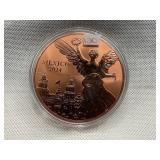 2024 MEXICO FIVE OUNCE .999 FINE COPPER ROUND