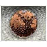 2024 MEXICO FIVE OUNCE .999 FINE COPPER ROUND