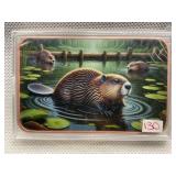 BEAVER FIVE OUNCE .999 FINE COPPER BAR