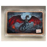 DRAGON FIVE OUNCE .999 FINE COPPER BAR