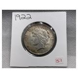 1922 PEACE DOLLAR