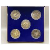 2009 VETERANS DAY FIVE PIECE COMMEMORATIVE COIN