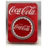APMEX COCA-COLA ONE OUNCE .999 FINE SILVER ROUND