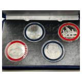 FOUR PIECE COMMEMORATIVE SET SEPTEMBER 11TH, 2001