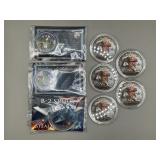 LOT OF (9) ASSORTED MEDALLIONS - B2 BOMBER,