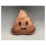 ONE TROY OUNCE .999 COPPER POOP EMOJI ROUND