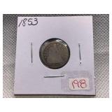 1853 SEATED DIME