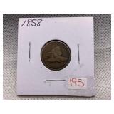 1858 FLYING EAGLE CENT