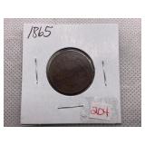 1865 TWO CENT PIECE