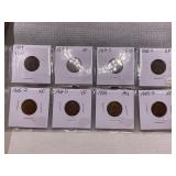 (8) LINCOLN WHEAT CENTS