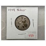 1949 CANADIAN SILVER QUARTER