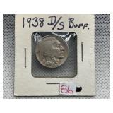 1938-D/S BUFFALO NICKEL