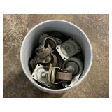BUCKET OF STEEL WHEELS - COULD BE USED FOR PLASTIC