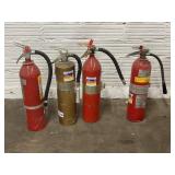 LOT OF 4 FIRE EXTINGUISHERS