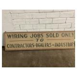 WIRING JOBS SOLD ONLY TO CONTRACTORS-DEALERS OR
