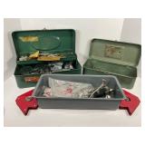 METAL PORTABLE TOOL BOXES WITH CONTENTS - TAP