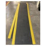 LOT OF TWO 12' X 3' PADDED SAFETY MATS