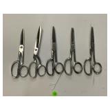 LOT OF 5 CLAUSS SCISSORS