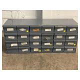 DURHAM MFG COMPANY 24 BAY METAL BOLT BIN