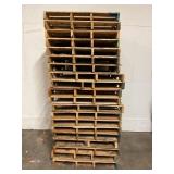 LOT OF TWENTY 48" X 40" WOOD PALLETS