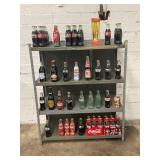 METAL SHELF WITH LARGE SELECTION OF COLLECTIBLE