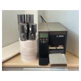ZEBRA MODEL ZM 400 LABEL PRINTER WITH LABELS & INK
