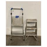 ALUMINUM STEP STOOL AND ALUMINUM STEP LADDER